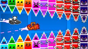 Гонка на ЛЕСТНИЦЕ СЛОЖНОСТЕЙ в Geometry Dash