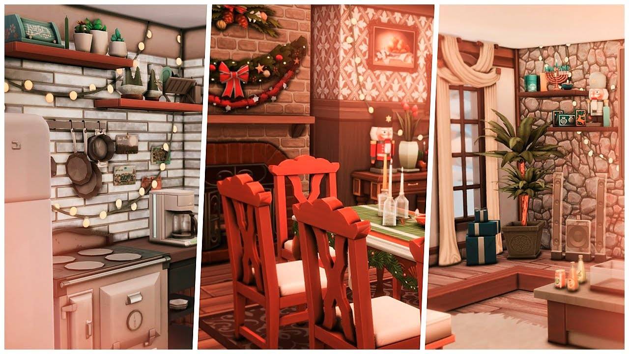 3 КОМНАТЫ - 1 ПРАЗДНИК ✨🎄 | Строительство в Симс 4 смотреть онлайн
