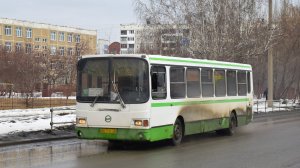 Автобус ЛиАЗ-5256.45 (АО 916 22). Покатушки по Барнаулу / Bus LIAZ-5256. Trip.