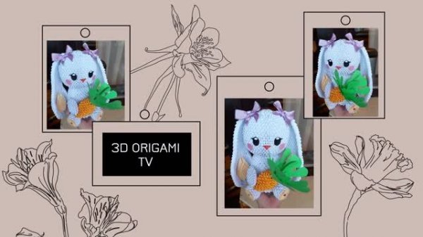 3d origami Rabbit tutorial | 3d origami lesson | 3d origami tutorial | Модульное оригами кролик