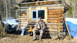 ОДИН С СОБАКОЙ В ТАЙГУ НА НЕСКОЛЬКО ДНЕЙ / ЗАВОЖУ ПРОДУКТЫ В ИЗБУШКУ НА БУДУЩУЮ ОХОТУ.