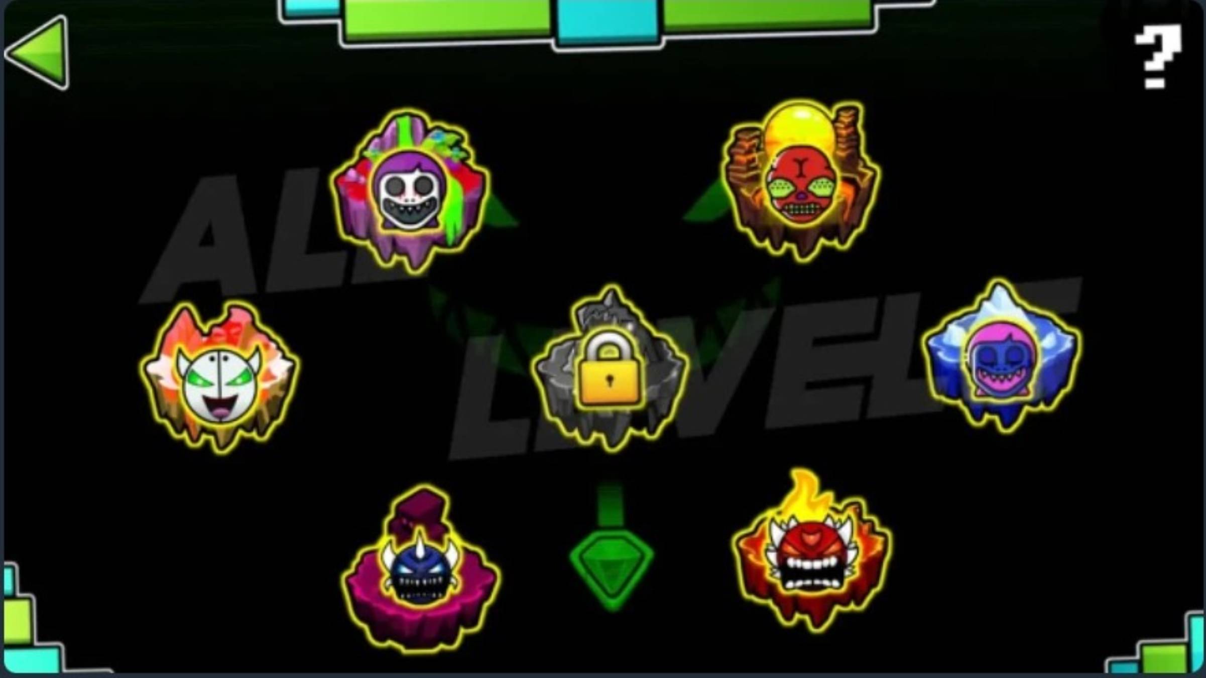 GEOMETRY DASH DARKNESS — ВСЕ УРОВНИ (1–7) / Geometry Dash смотреть онлайн