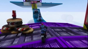 Мультики про машинки. Супер герой ПРОХОДИТ ПОЛОСУ ПРЕПЯТСТВИЙ НА МОТОЦИКЛАХ.