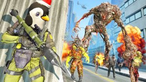 Огромный зомби-мутант напал на меня в gta 5 online ! выживание в зомби апокалипсисе в гта 5 !