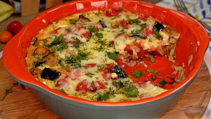 Простое блюдо с потрясающим вкусом. ЗАПЕКАНКА С БАКЛАЖАНАМИ И СЫРОМ