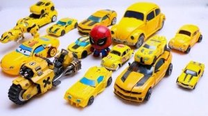 Различные игрушки-роботы-трансформеры Шмель Эволюция - Стоп-движение Оптимус Прайм Ярость Баррикада