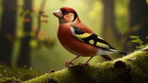 Пение птицы. Птицы. Природа. Пение птицы Щегол для медитации