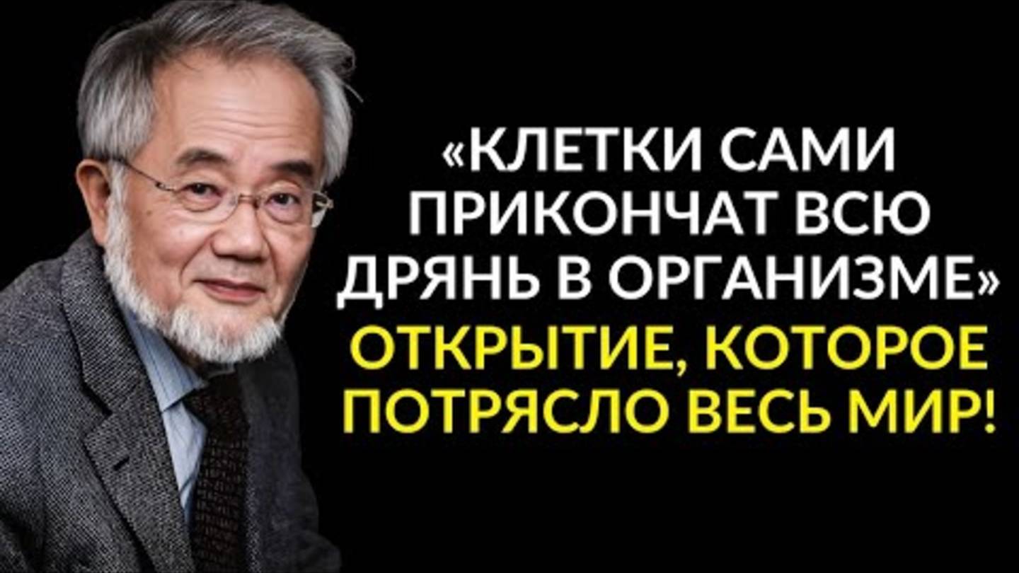 УНИКАЛЬНЫЙ ПОДХОД КАК ПРОРЫВ НАУКИ : Аутофагия - Открытие Нобелевского Лауреата Ёсинори Осуми