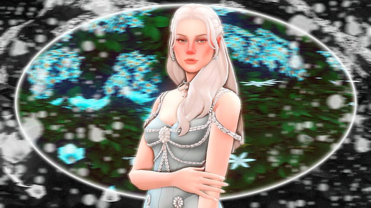 Цветок по дате рождения 💙 | Sims 4 CAS смотреть онлайн