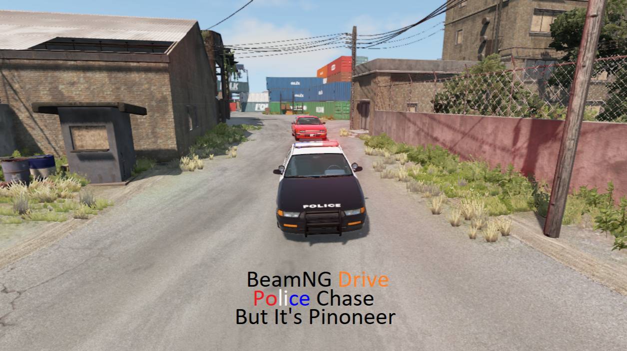 Beamng Drive Police Chase But It's Swapped By Pioneer