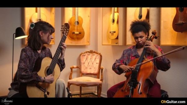 Duo Canopée play Canopee by Christophe Basset on a 2024 Vincent Engelbrecht Guitar & Violoncello