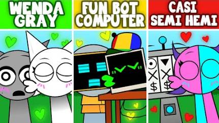 Incredibox Sprunki RETAKE Sinner Edition ALL Kiss Compilation - Все реакции смотреть онлайн