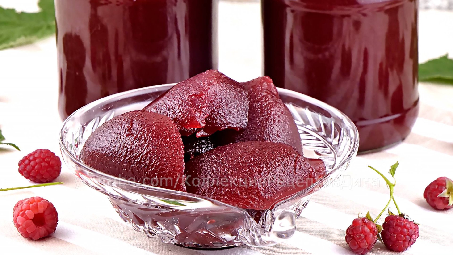 Яблочно-малиновое повидло для пирогов и пирожков! Густая начинка из малины и яблок на зиму! смотреть онлайн