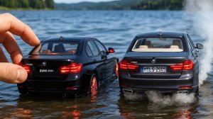 Мультики для детей про Экшн с миниатюрными машинками BMW 750i и 335i. Мультики для малышей