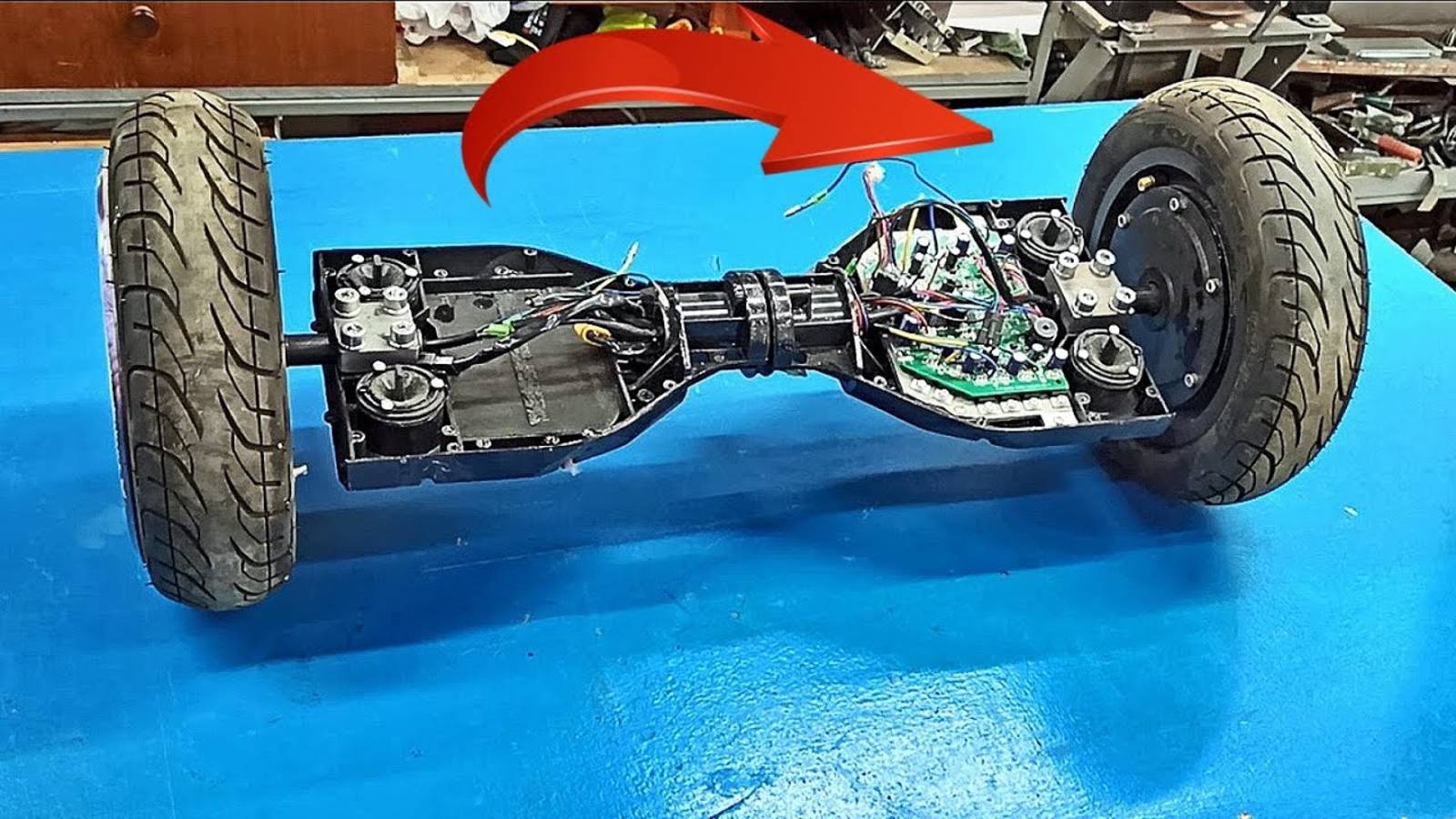 Мощный внедорожный самокат из старого гироскутера своими руками смотреть онлайн