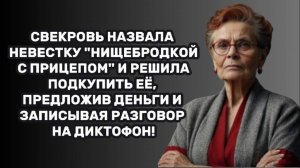 ИСТОРИИ ИЗ ЖИЗНИ: СВЕКРОВЬ НАЗВАЛА НЕВЕСТКУ "НИЩЕБРОДКОЙ С ПРИЦЕПОМ" И РЕШИЛА ПОДКУПИТЬ ЕЁ