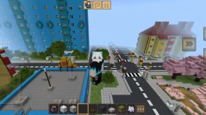 строим город  в Майнкрафте #1- построил трёхэтажку и сквер