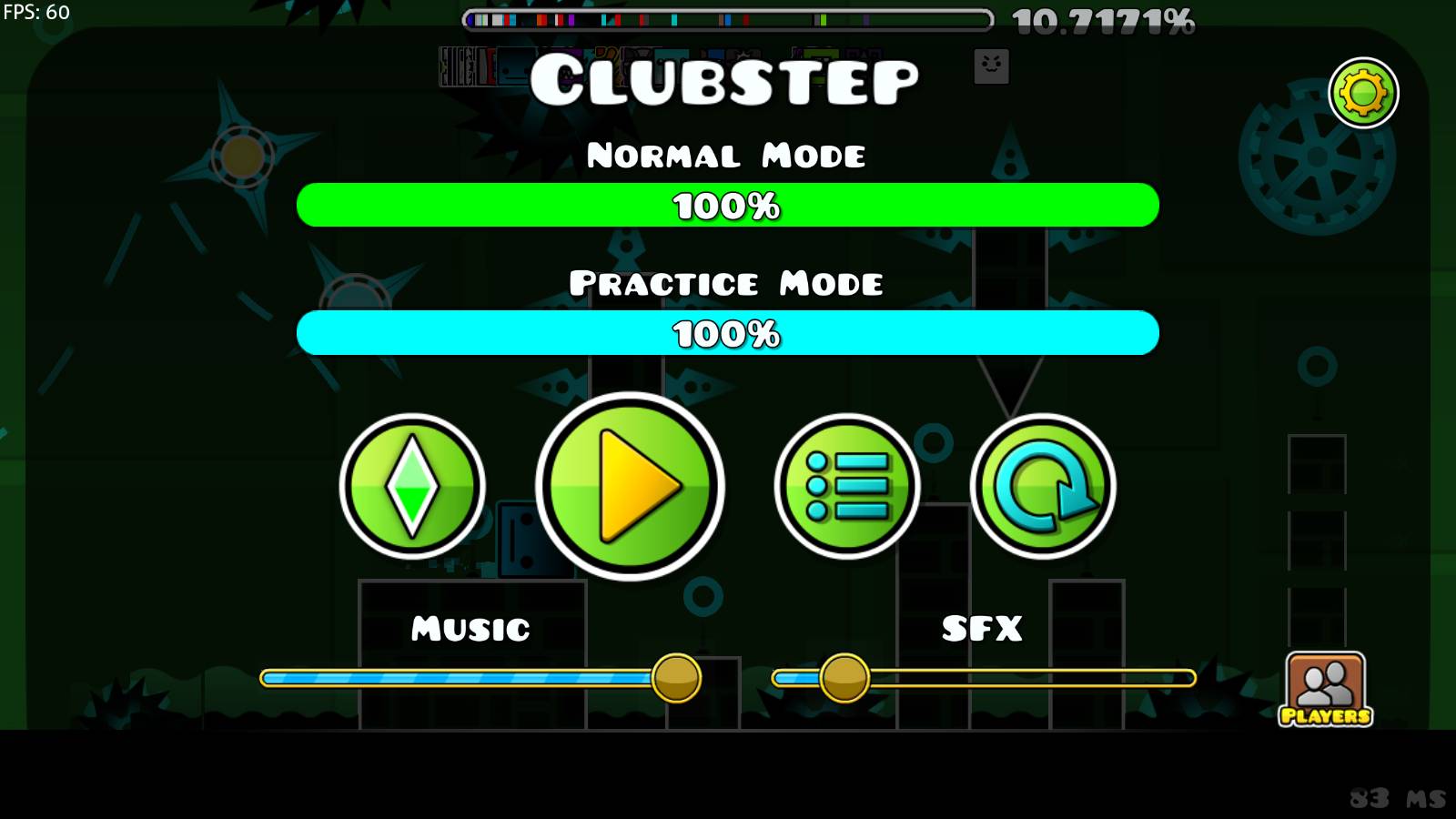 Отрывок из моего уровня в Geometry Dash. Как вам?