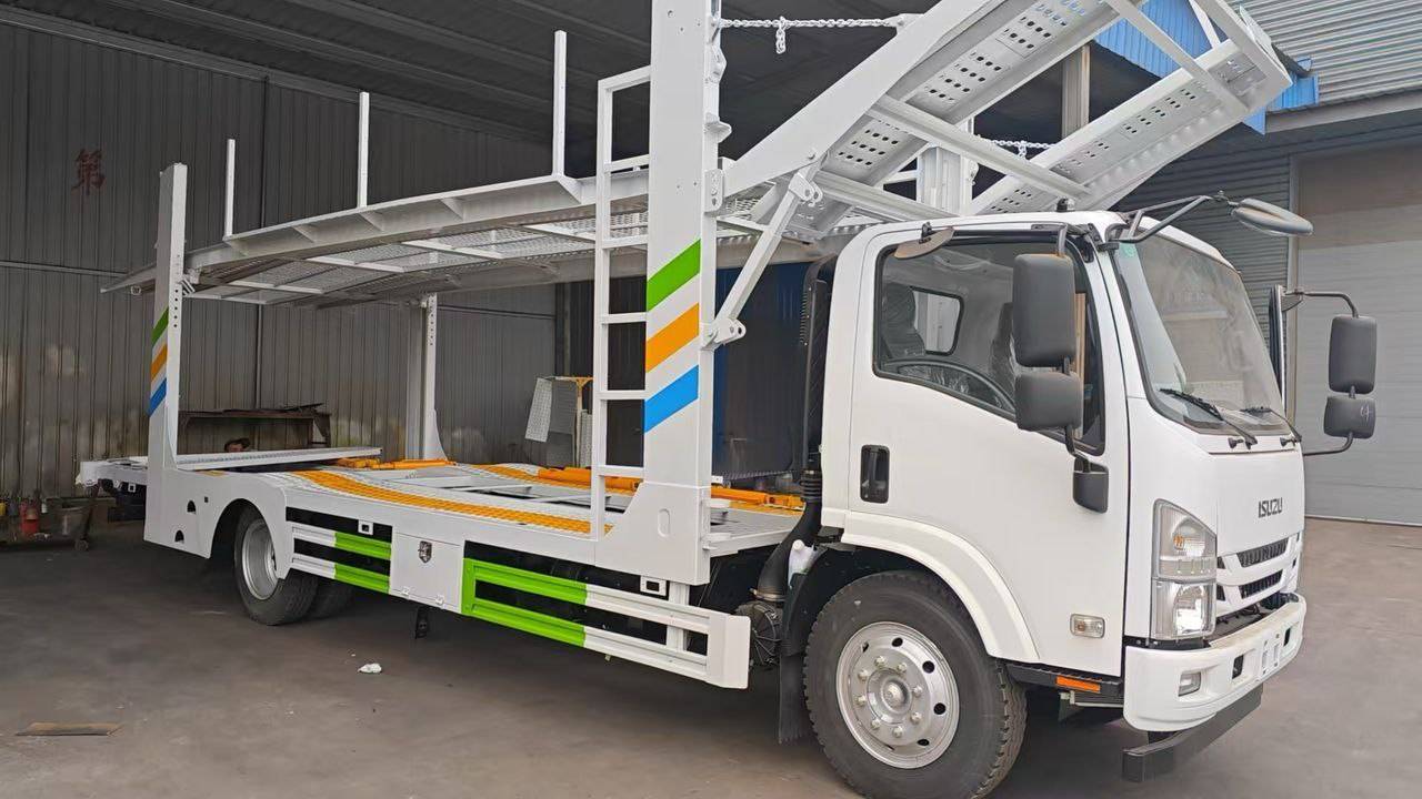 Автовоз Isuzu Elf на 4 авто смотреть онлайн