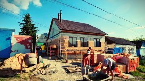 Преображение дома: газобетон + утеплитель + кирпич. Полный процесс в таймлапсе.