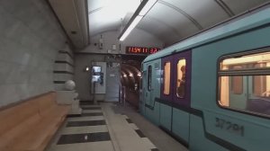 Состав 81-760А отправляется со станции Парк Победы (СолЛ) - 03.12.2024