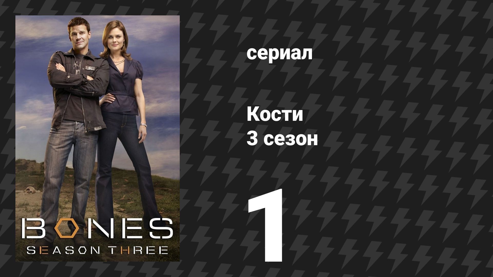Кости 3 сезон 1 серия «Сын вдовы в лобовом стекле» (сериал, 2007)