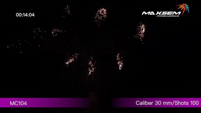 MC104 Cakes 100 shots 30mm FAN-Shape (SILVER SPINNING COMETS W/ RED STROBE) смотреть онлайн