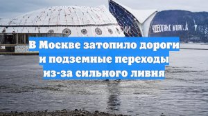 В Москве затопило дороги и подземные переходы из-за сильного ливня