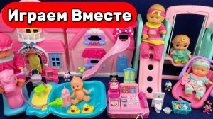 АСМР КУКОЛЬНЫЙ ДОМИК С ИГРУШКАМИ ДЛЯ ДЕВОЧЕК 🌸ИГРУШКИ МИККИ МАУСС