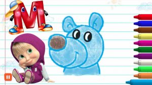 Маша и Медведь: Учим Алфавит | Обучающий Мультик для детей | Рисуем Буквы