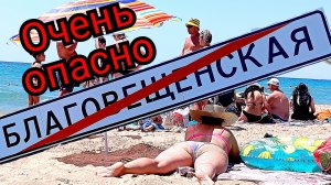 39 #Анапа #Благовещенская станица #пляж #море сегодня 21-07-2025