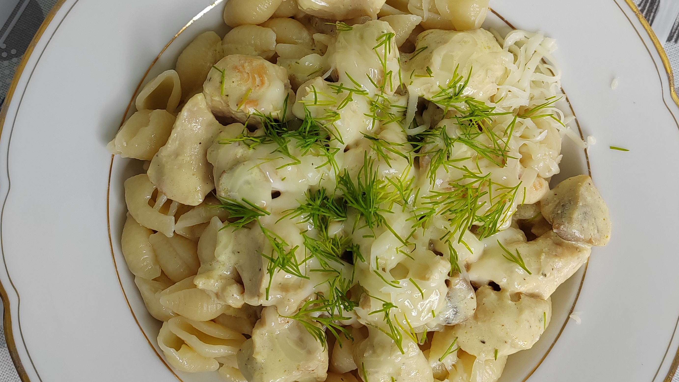 ПАСТА С КУРИЦЕЙ И ГРИБАМИ В СЛИВОЧНОМ СОУСЕ 🔥