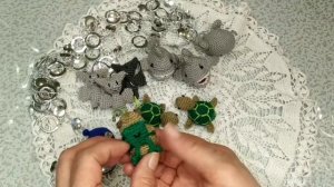 вязаные брелки