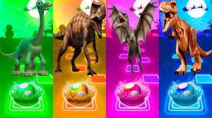 Динозавры 165 уровень - Мультики про Динозавров | МУЛЬТФИЛЬМЫ ДИНОЗАВРЫ в Tiles Hop