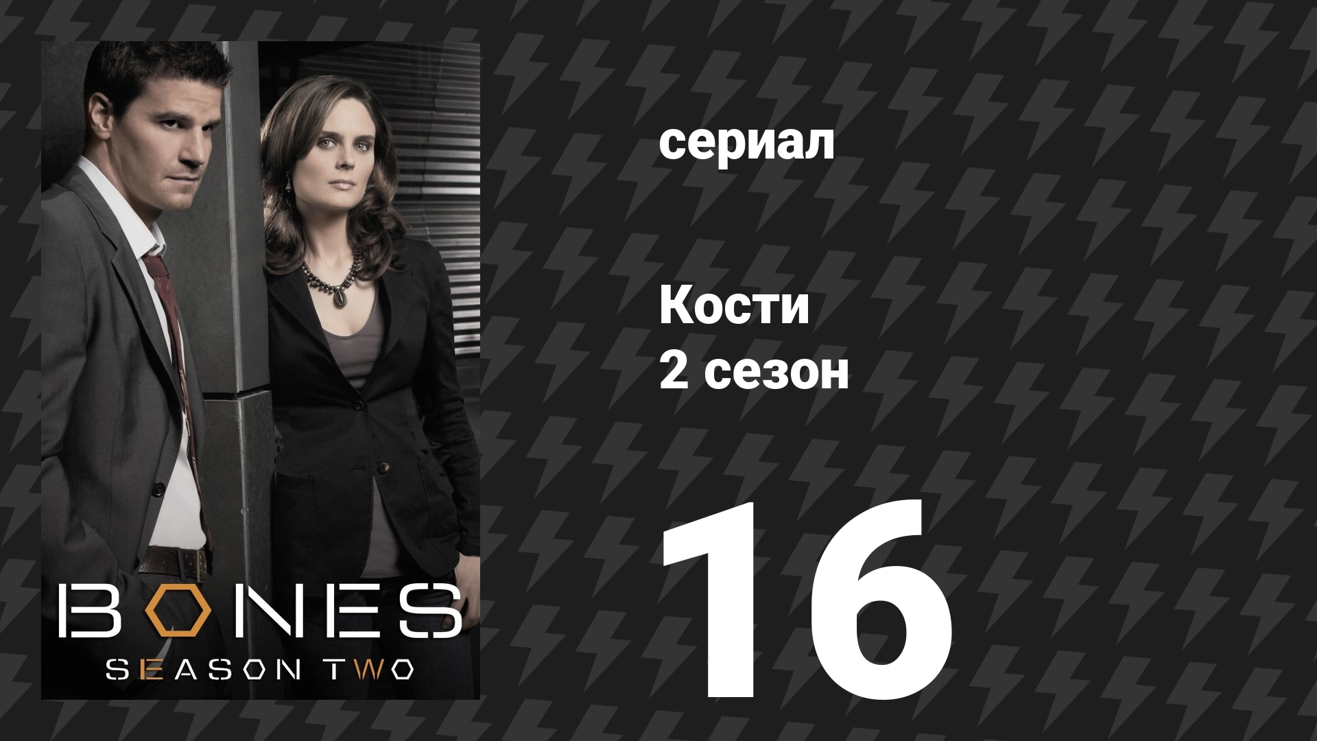 Кости 2 сезон 16 серия «Невеста без костей в реке» (сериал, 2006) смотреть онлайн
