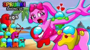 Амогус оказался в окружении Спрунки, ПИНКИ выжил на ОСТРОВЕ КОШМАРОВ мультфильм "Среди нас"