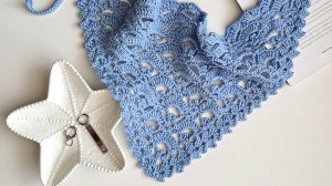 Ажурная косынка крючком