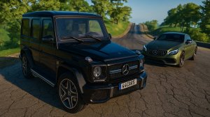 Мультики про машинки. Машины делают сальто на горной дороге.