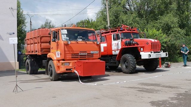 Учения добровольных пожарных