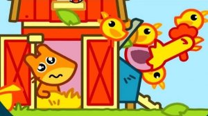 Енот Панго Белочка на Ферме мульт приключения Pango обучающие игры