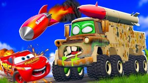 МУЛЬТ ТАЧКИ МОЛНИЯ МАККУИН И МЭТР УДИРАЮТ ОТ ЗОМБИ БЕНЗОВОЗА ГОНКИ МАШИНКИ МУЛЬТИКИ ДЛЯ МАЛЬЧИКОВ