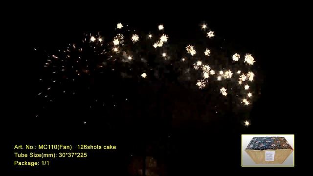 MC110 Cakes 126 shots 30мм h=225 mm FAN-shape 1/1/1 смотреть онлайн