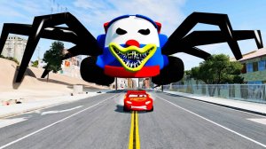 СУПЕР ЭПИЧЕСКИЙ ЗАБЕГ МЕГА ГРУЗОВИК-КЛОУН ПРОТИВ МОЛНИИ  ЭПИЧЕСКИЙ ПОБЕГ В БИМКЕ