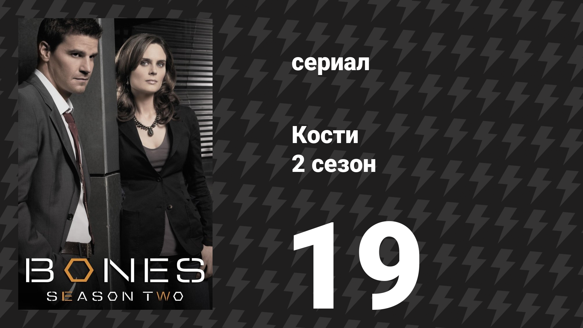 Кости 2 сезон 19 серия «Астронавт в кратере» (сериал, 2006) смотреть онлайн