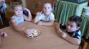 Яблочки наш перекус в детском саду