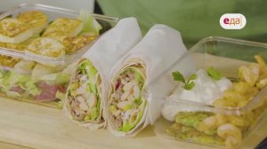 Драники с кремом и креветками | Ланч-бокс /69