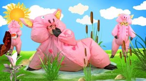 Девочка играет с животными - сборник историй для детей!