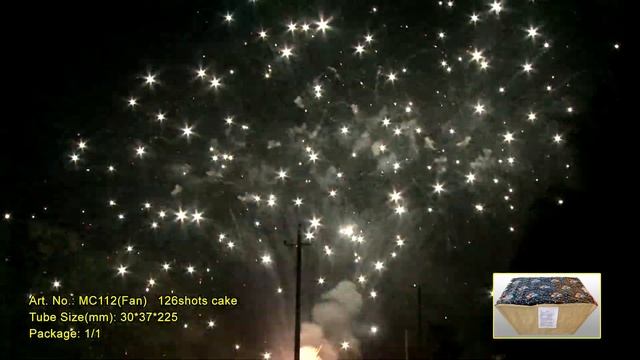 MC112V Cakes 126 shots 30мм h=225 mm FAN-shape 1/1/1 смотреть онлайн