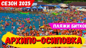 АРХИПО-ОСИПОВКА 2025! ЯБЛОКУ негде УПАСТЬ! МЕСТ на ПЛЯЖАХ больше НЕТ! ЦЕНЫ на ОТДЫХ!