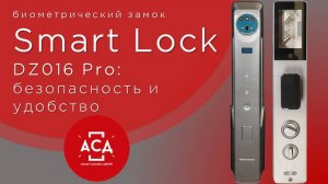Безопасность и удобство с биометрическим замком Smart Lock DZ016 pro